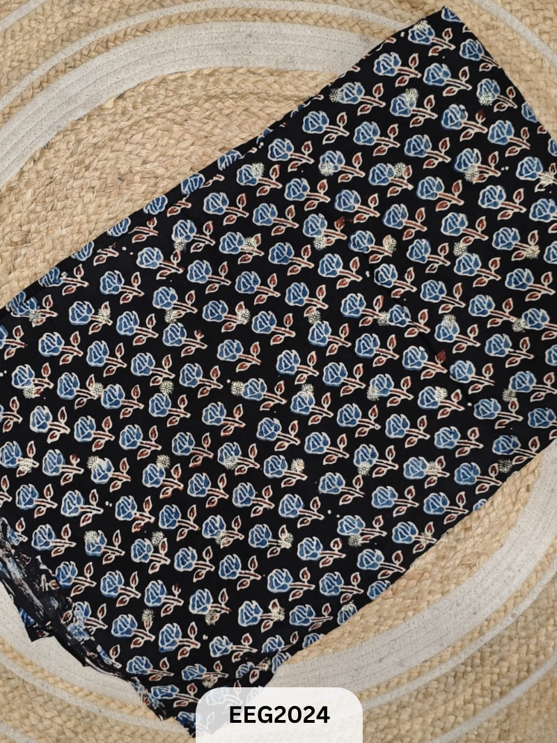 DOLA SILK AJRAKH FABRIC-1MTR