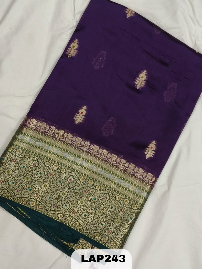 Banaras kora dupion silk saree