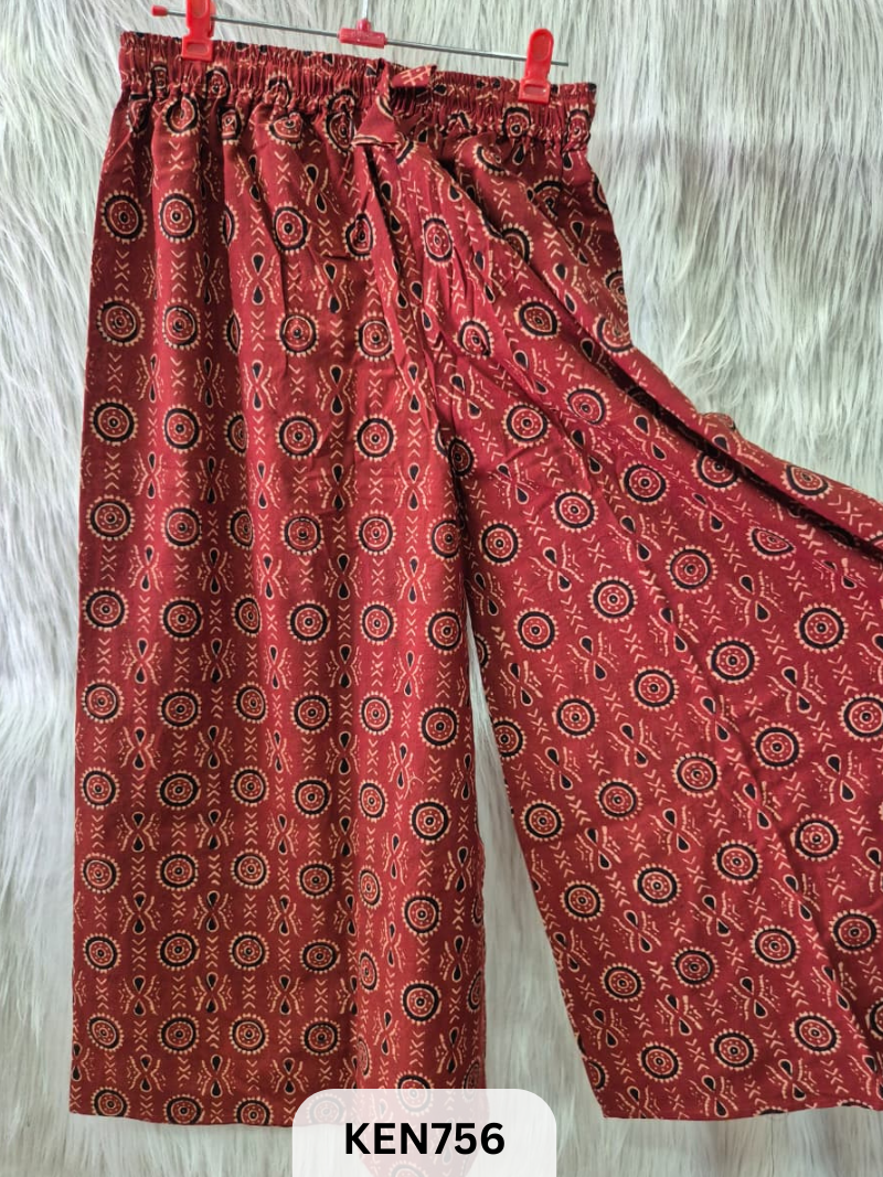 COTTON NATURAL PROCESS PALAZO (22-40INCH)