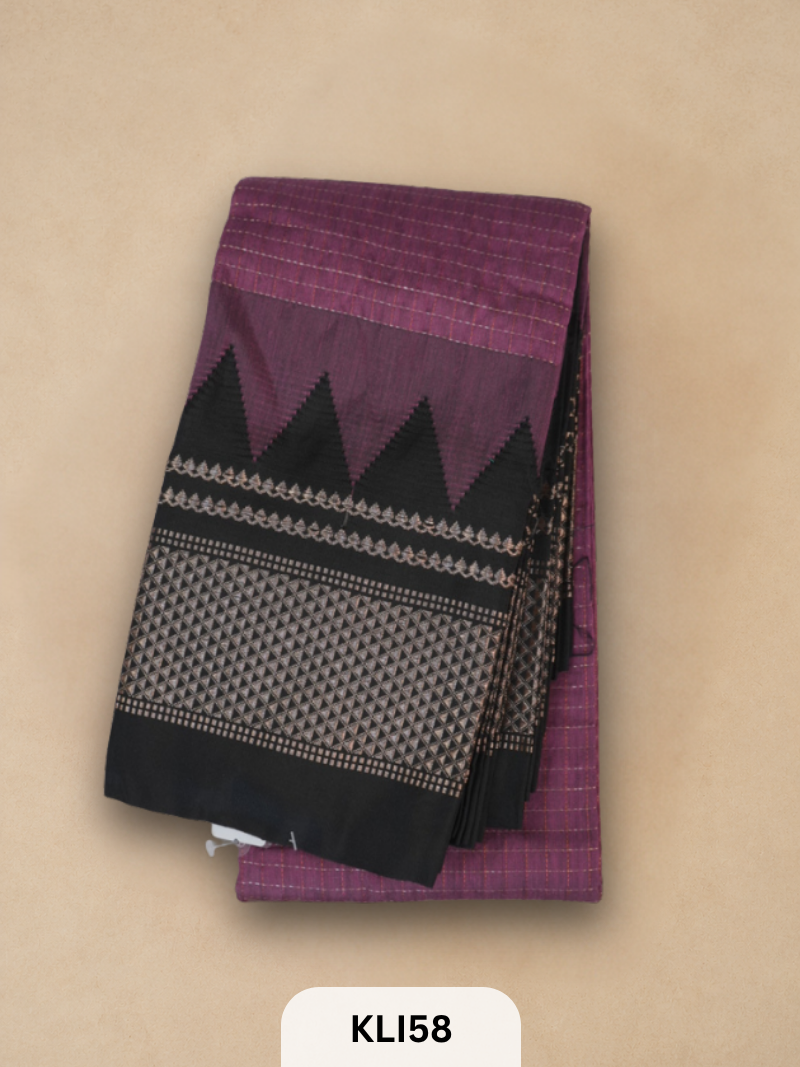 ILKAL TOPI BORDER HANDLOOM SAREE