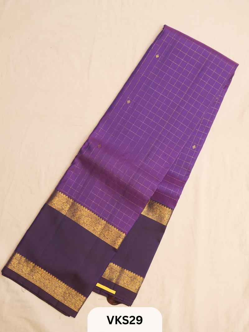 KANCHIPURAM KATTAM SAREE