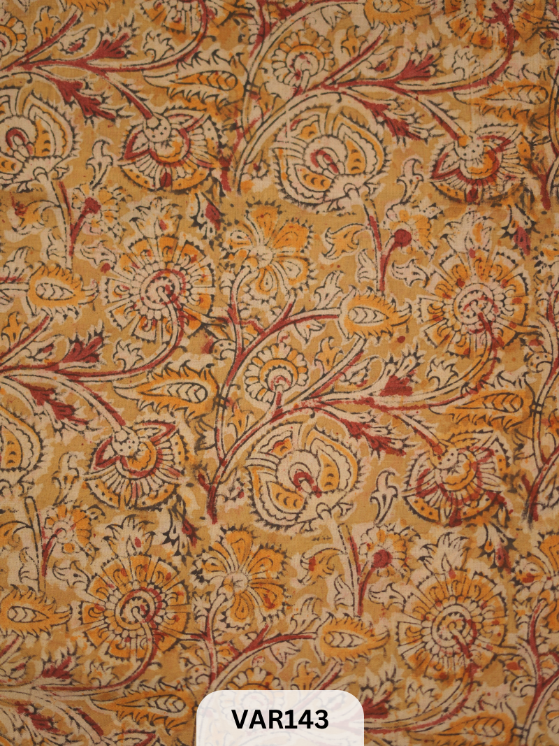 KALAMKARI HANDBLOCK PRINT- FABRIC -1mtr