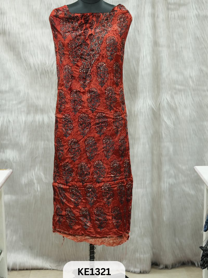 VELVET AJRAKH HANDBLOCKPRINT - 2.5MTR TOP