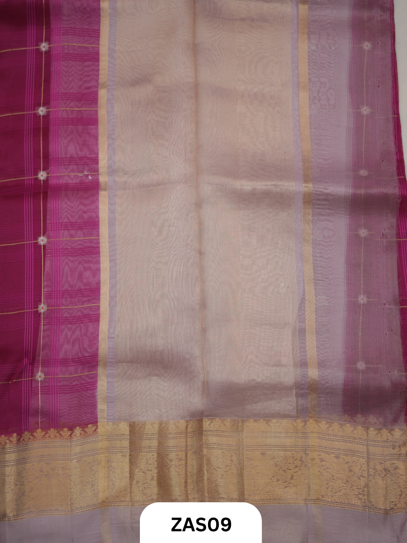 Pure Kora Organza Handloom Saree