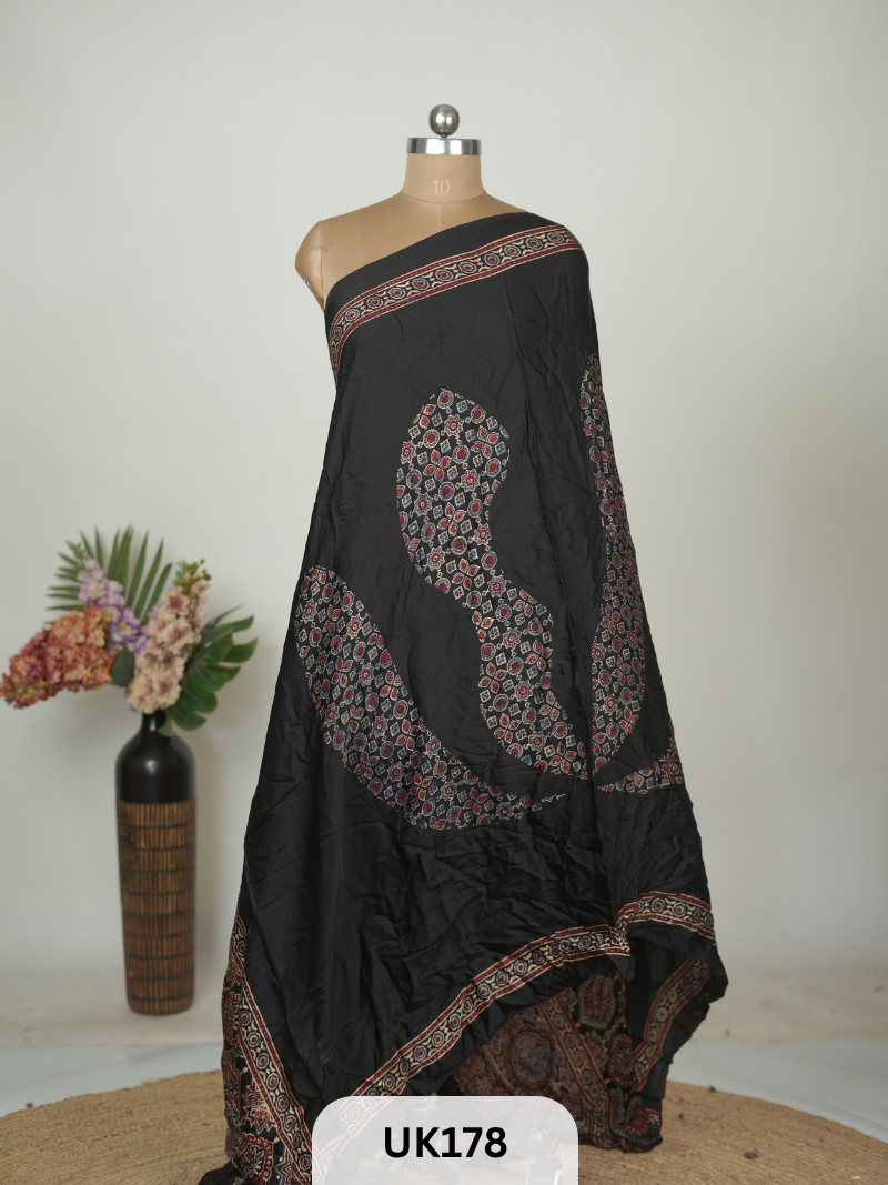 MODAL HANDBLOCK DUPATTA