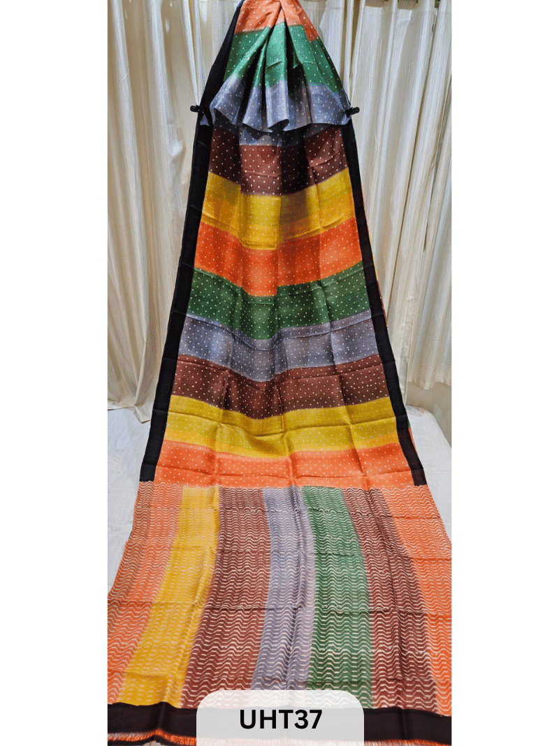 PURE MURSHIDABAD HANDPAINTED SAREE