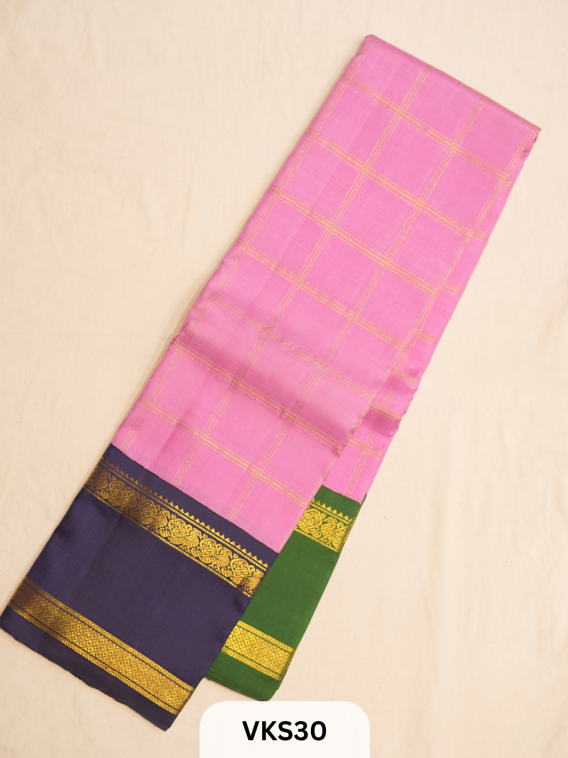 KANCHIPURAM KATTAM SAREE