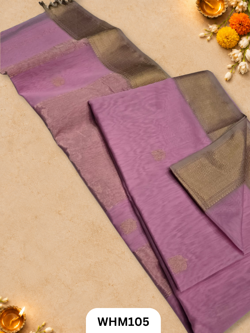 Maheshwari handloom Lotus butta sarees