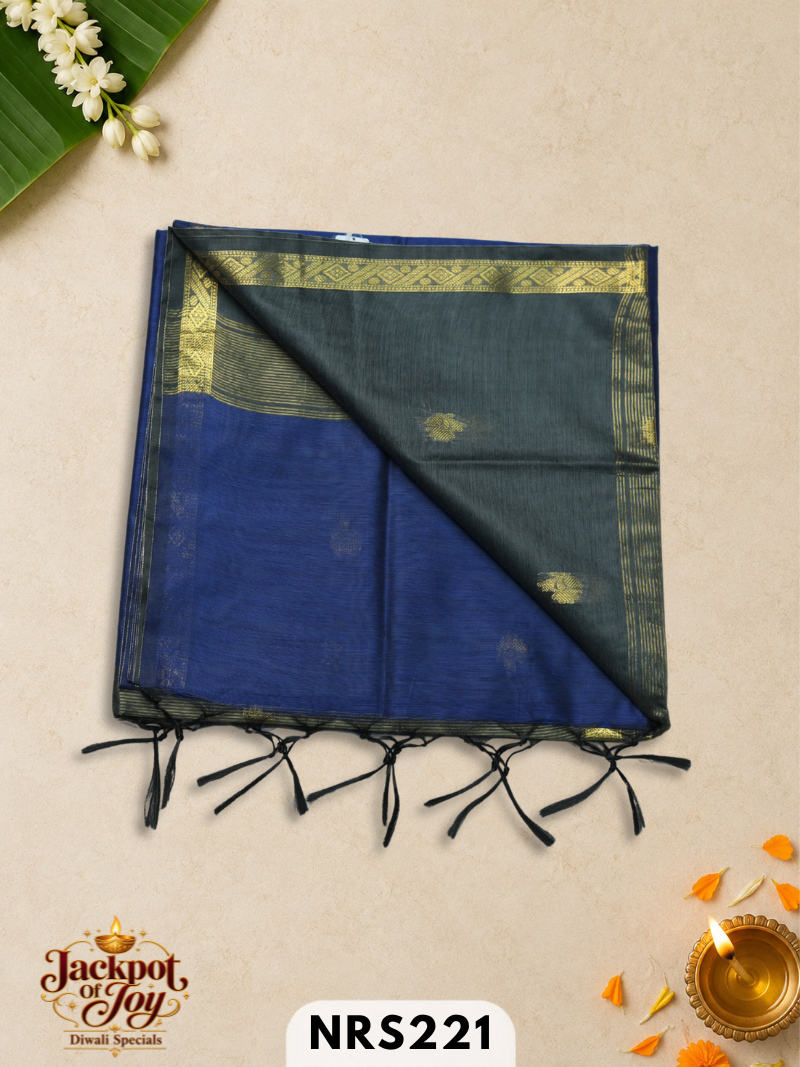 chanderi inspired maheswari saree