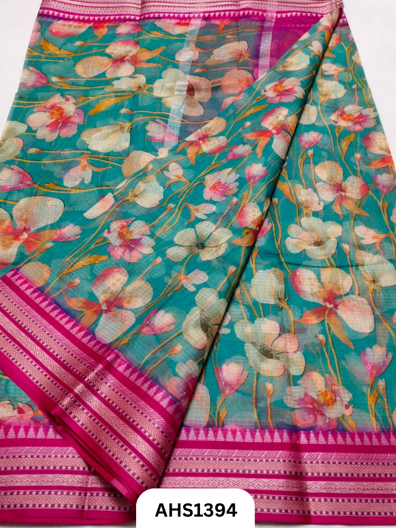 Pure Kota Cotton Digital Print Saree