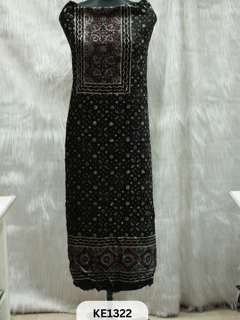 VELVET AJRAKH HANDBLOCKPRINT - 2.5MTR TOP