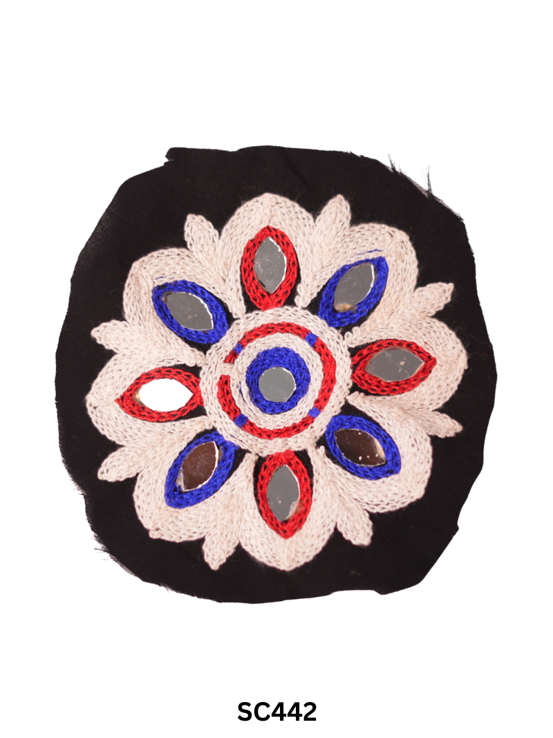 BHUJODI HANDCRAFTED PATCH - "5 X 5 INCH" CIRCLE
