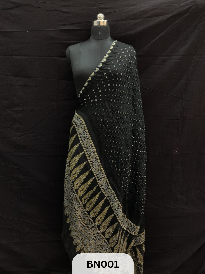 AJRAKH BANDHANI DANI EDGING DUPPATA