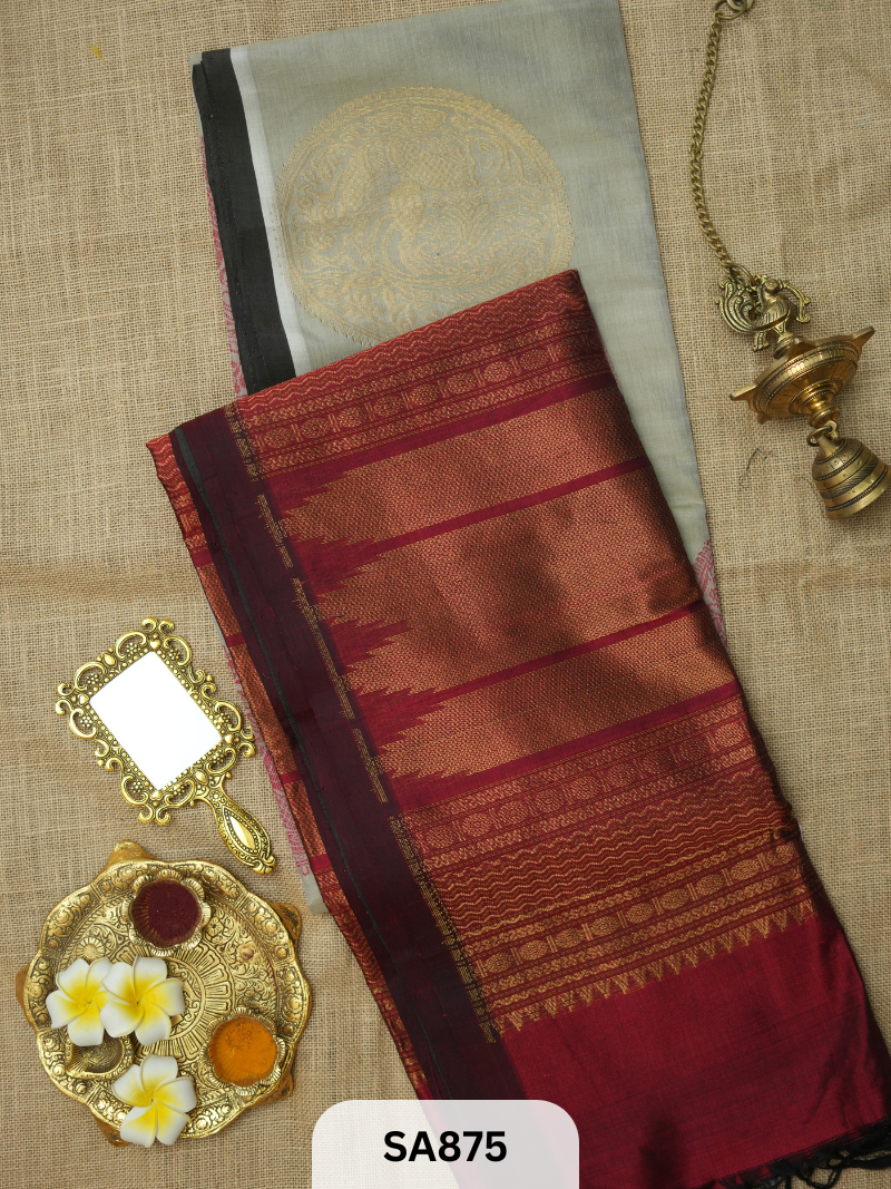 KALASHETRA-PURE HANDLOOM SILK COTTON SAREE