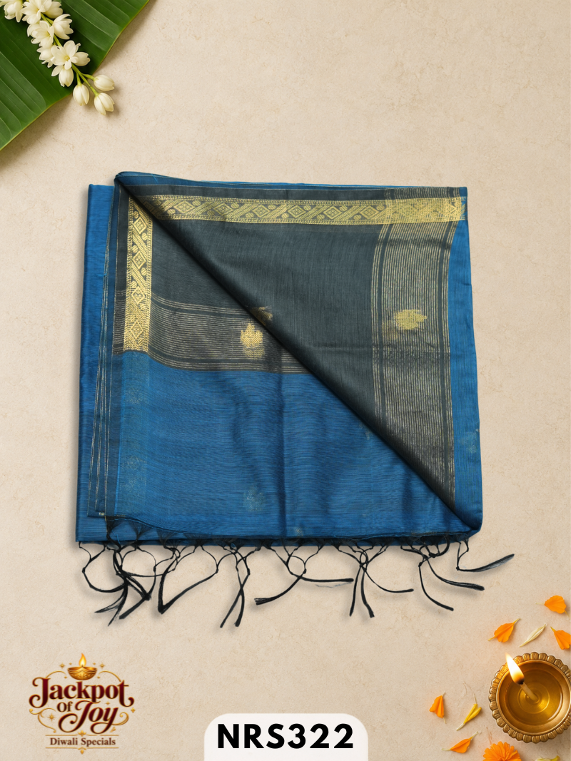 chanderi inspired maheswari saree