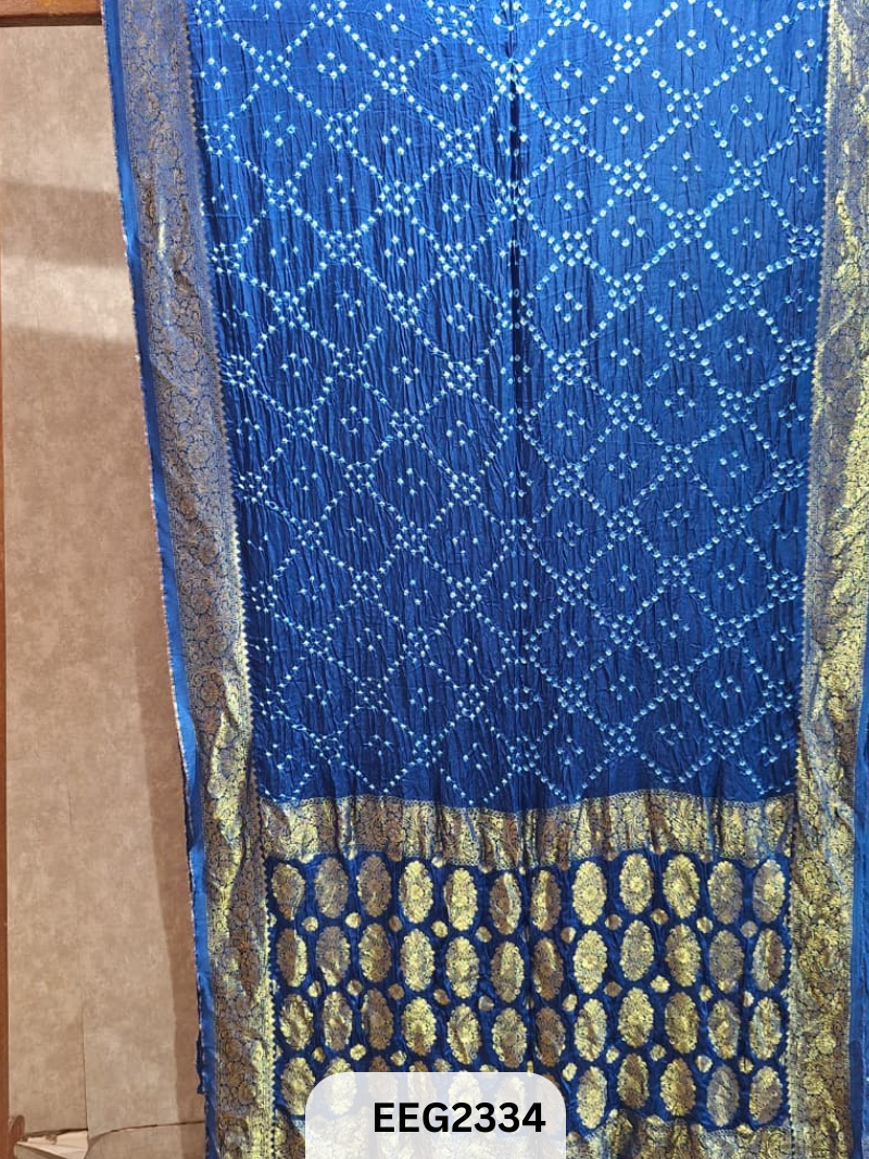 MODAL FUSIOIN SAREE WITH DOLA BORDER - EXCLUSIVE