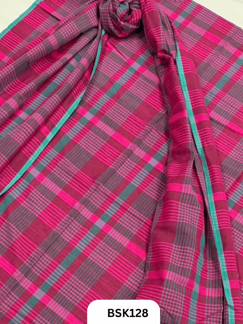 Mul Cotton Checks Top Duppata -2.5Mtr