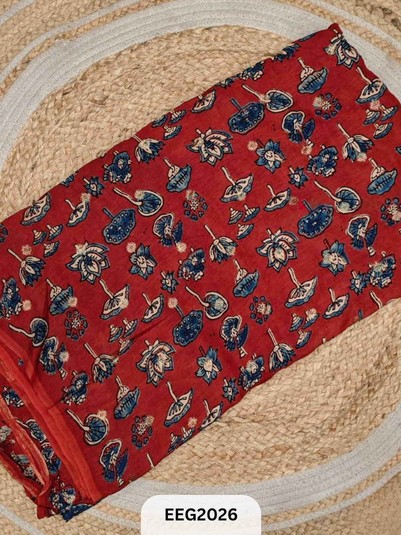 DOLA SILK AJRAKH FABRIC-1MTR