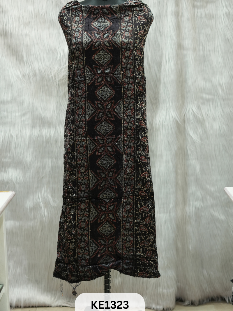 VELVET AJRAKH HANDBLOCKPRINT - 2.5MTR TOP