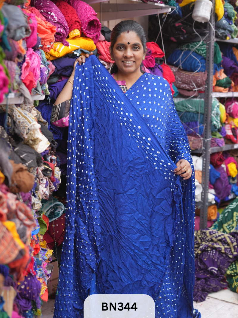 PLAIN MODAL GAJI HAND BANDHEJ - BEST BUY*