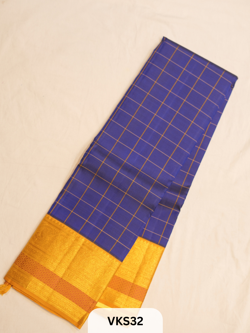 KANCHIPURAM KATTAM SAREE
