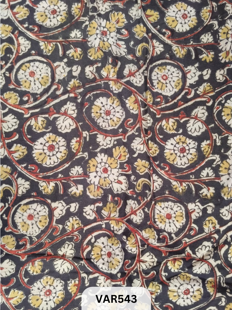 Kalamkari Hand printed - Fabric -2.5mtrs
