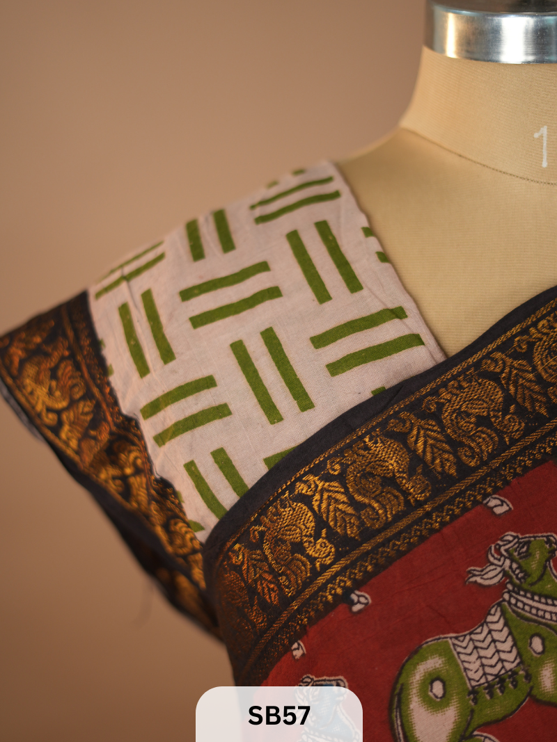 SUNGUDI X KALAMKARI SAREE