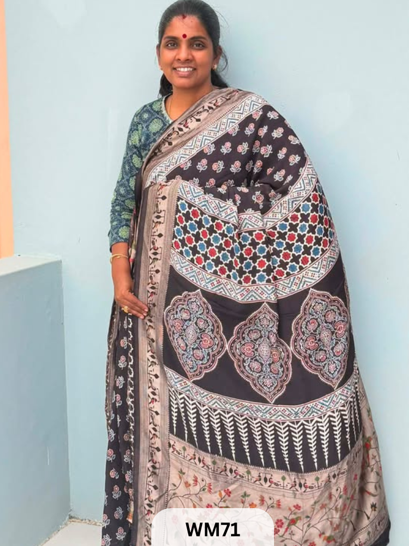 MODAL WITH PAITHANI SAREE
