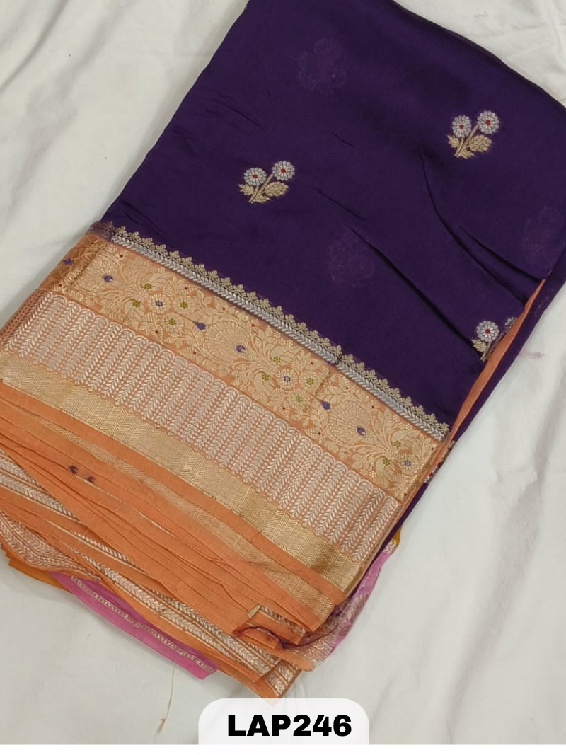 Banaras kora dupion silk saree