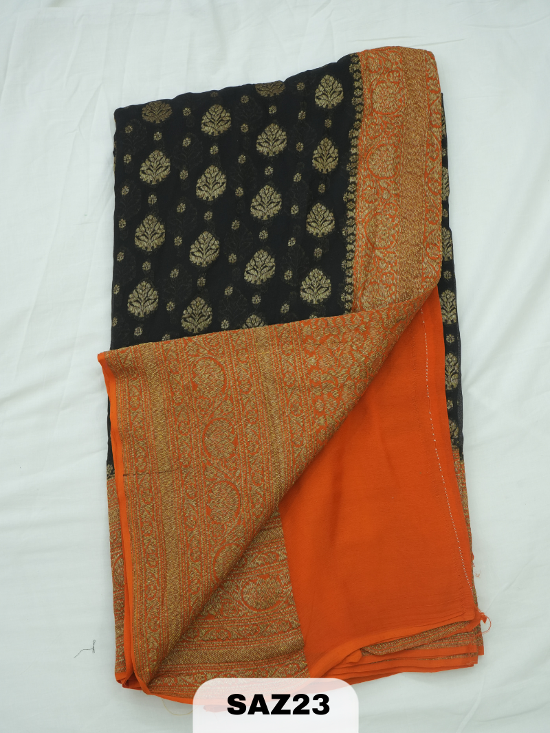 BANARAS ANTI KHADI GEORGET SAREE
