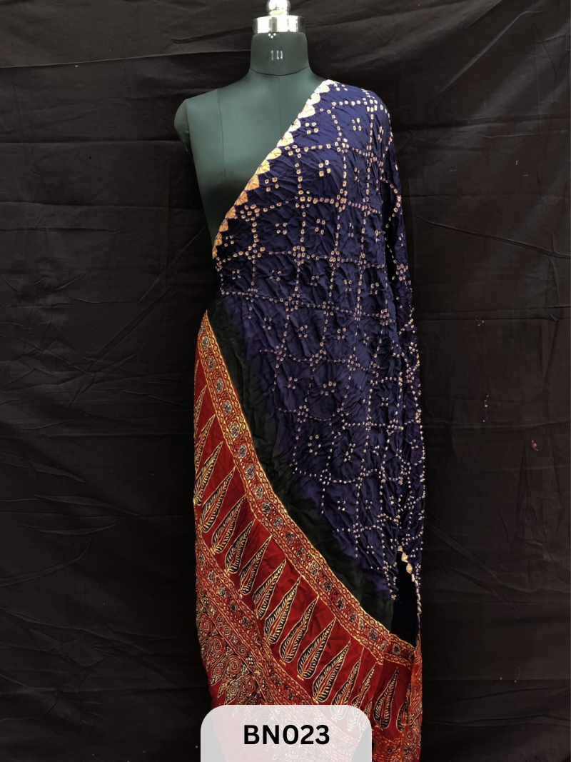 AJRAKH BANDHANI STAR DANI DUPPATA