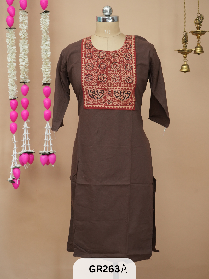 COTTON KURTA LONG TOP