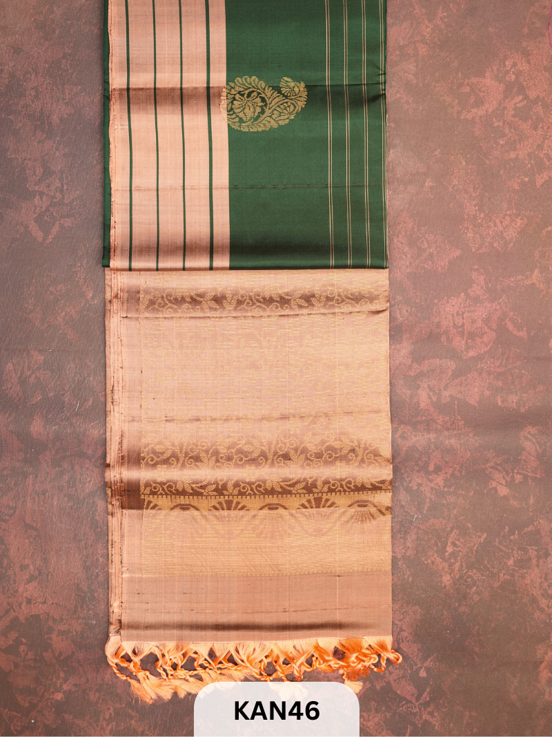 KANCHIPURAM HANDLOOM PURE SOFT SILK