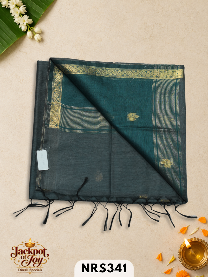 chanderi inspired maheswari saree