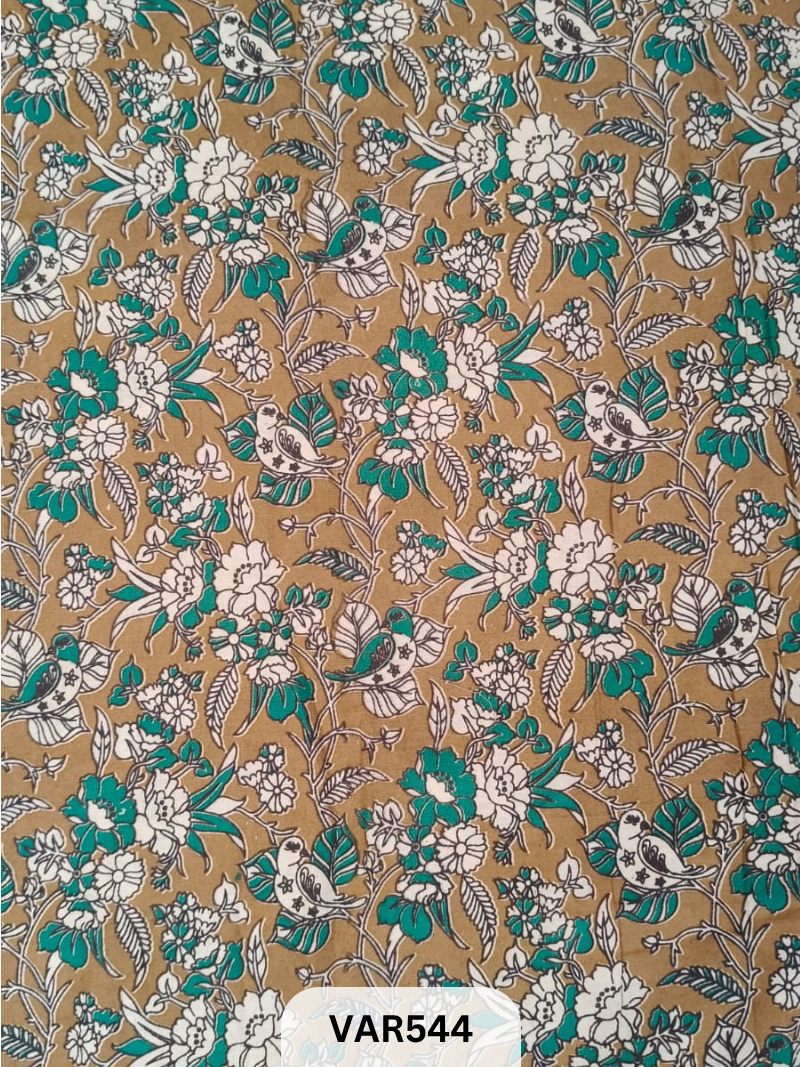 Kalamkari Hand printed - Fabric -2.5mtrs