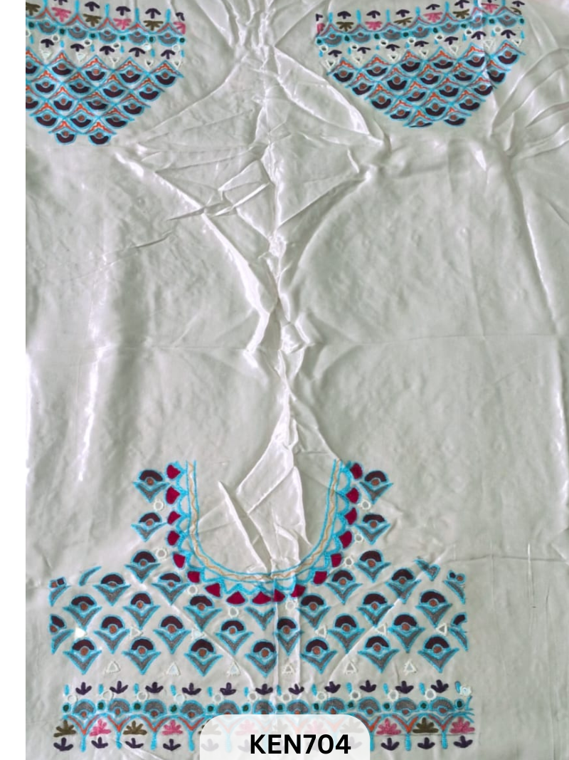 MASHRUSILK HAND AARIWORK UNSTITCHED BLOUSEPIECE
