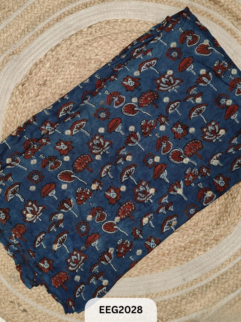 DOLA SILK AJRAKH FABRIC-1MTR