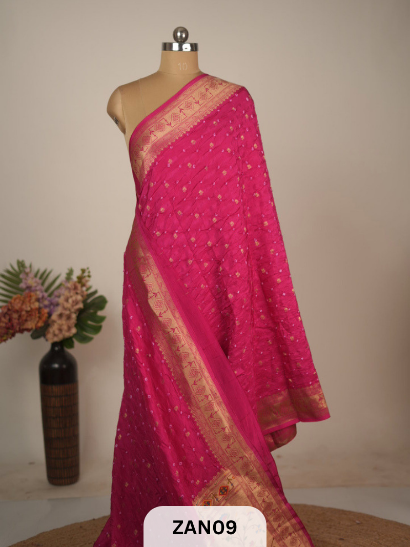 BANARASI BANDHINI WITH PAITHANI BORDER SAREE