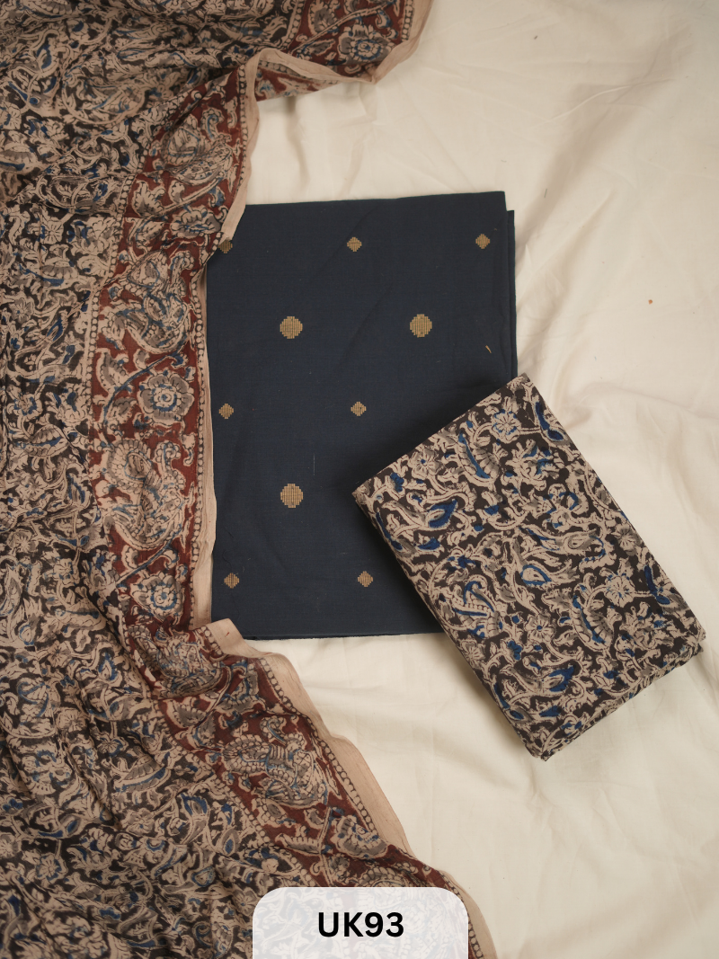 SOUTH COTTON WITH KALAMKARI COMBO