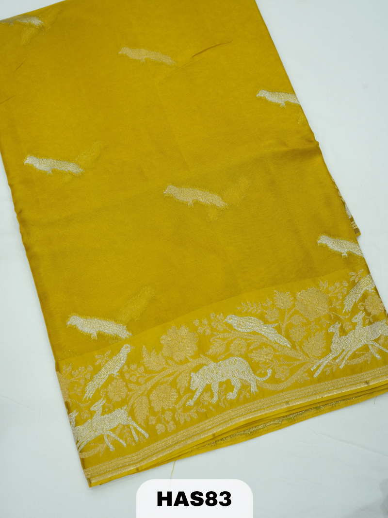 BANARAS MASHRU SATIN BORDER SAREE