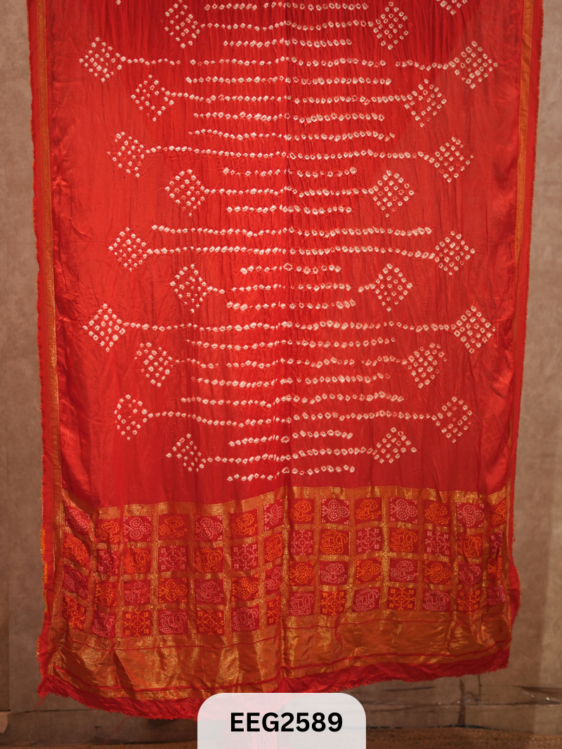 MODAL FUSIOIN SAREE WITH DOLA BORDER - EXCLUSIVE