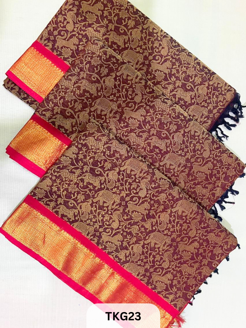 Vanasingaram Kanchi Cotton Saree