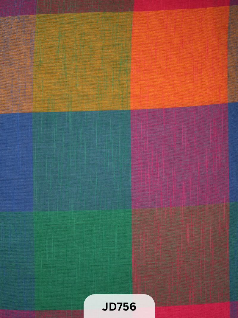 Madras kattam Fabric - 1mtr