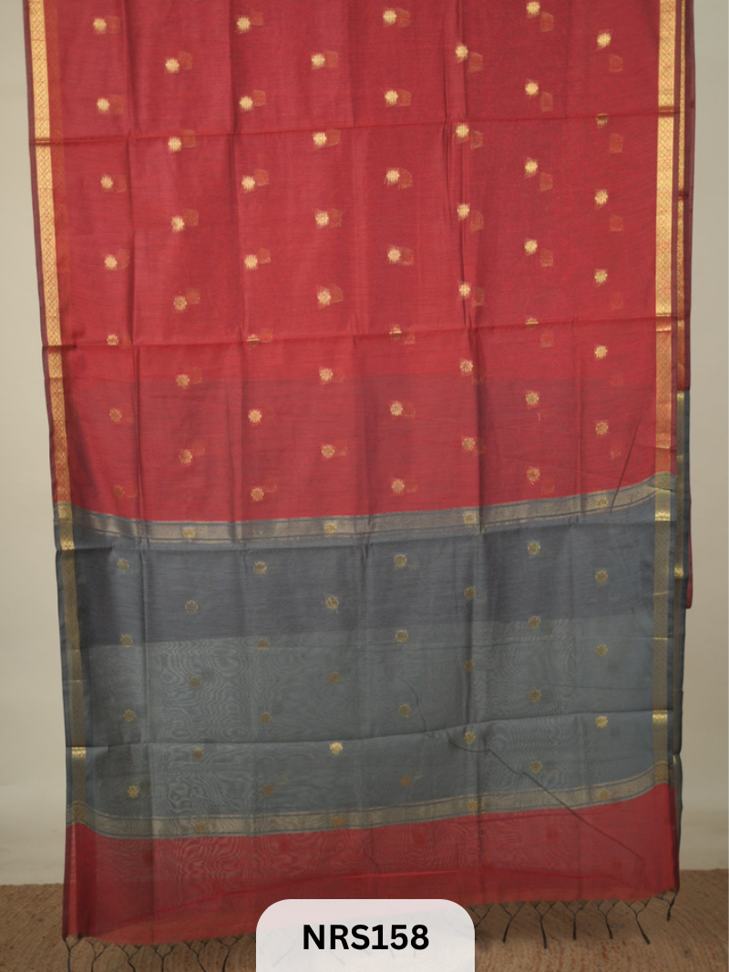 CHANDERI INSPIRED MAHESWARI SAREE