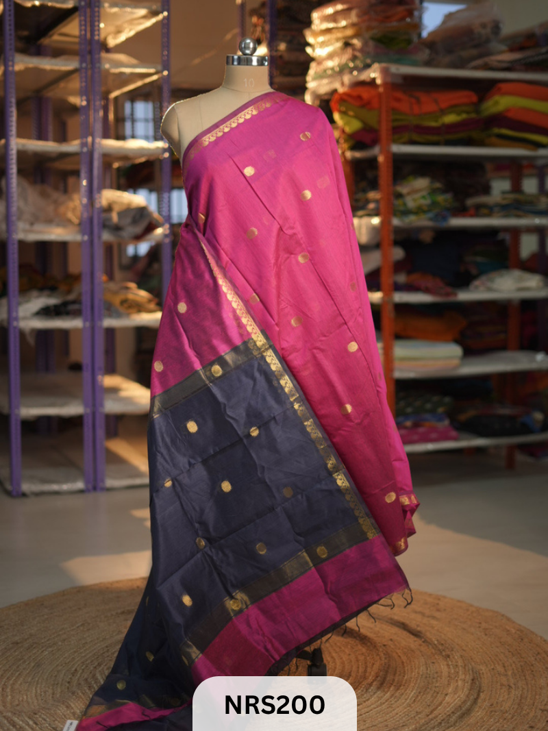 CHANDERI INSPIRED MAHESWARI SAREE