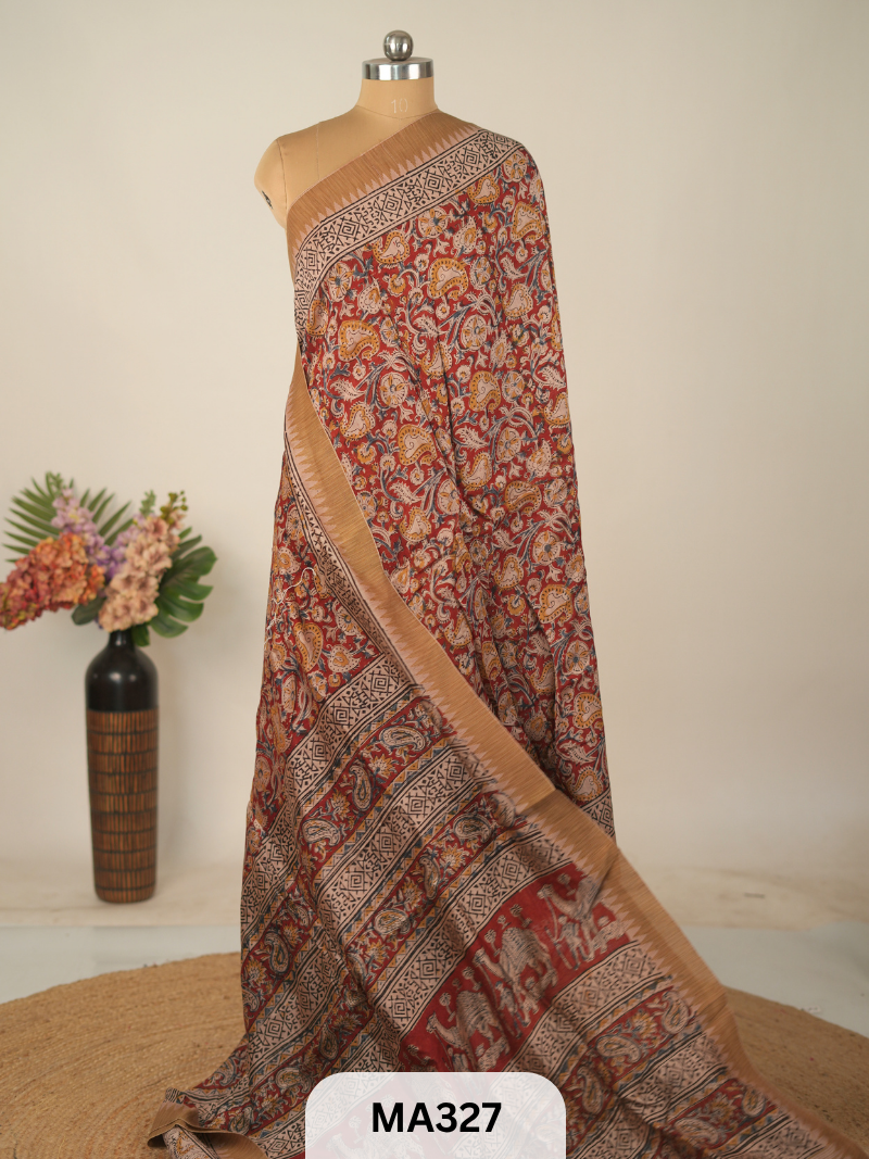 TUSSAR GEECHA BORDER SAREE