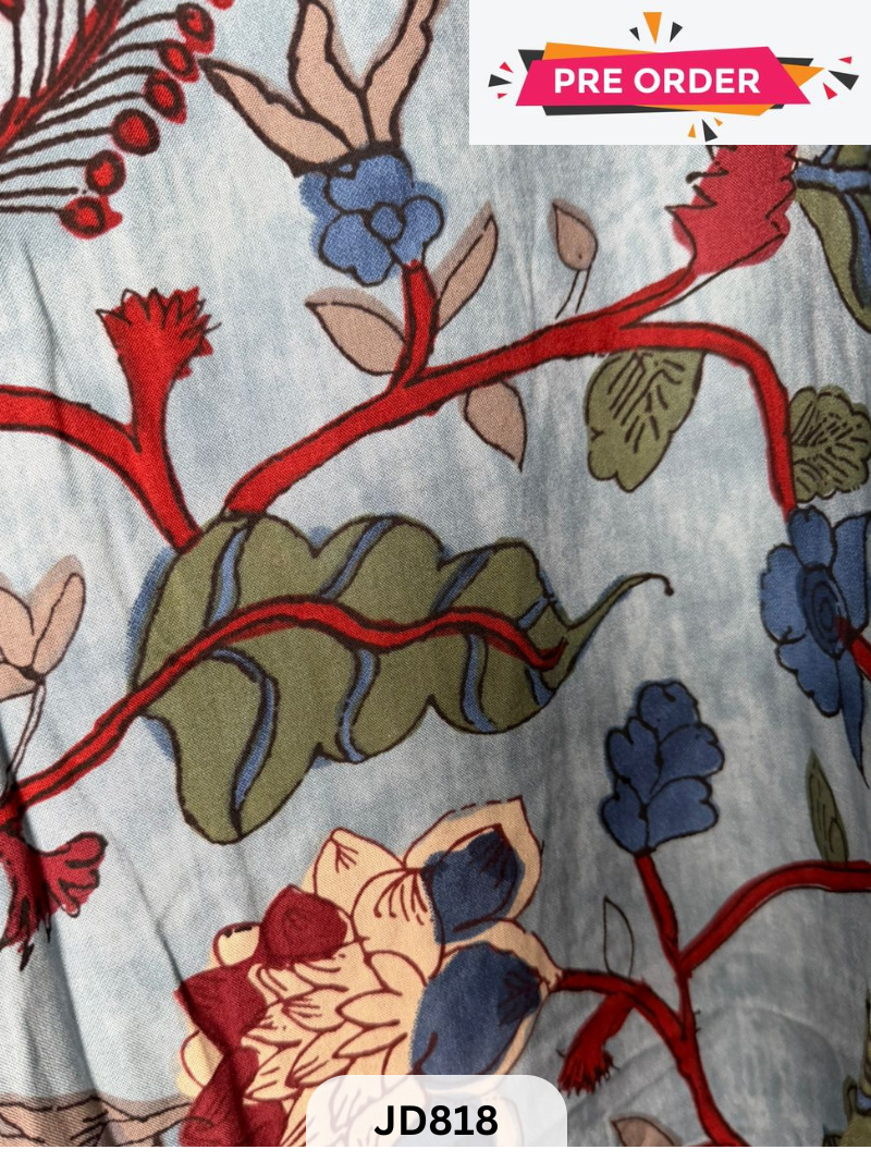 MUSLIN PENKALAMKARI KURTI - Pre Booking 10 days