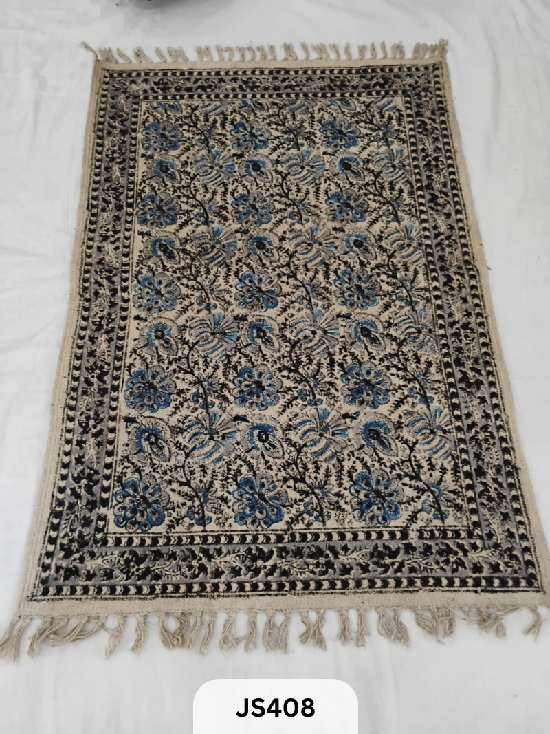 KALAMKARI PRINT FLOOR MAT (2X3 FEET)
