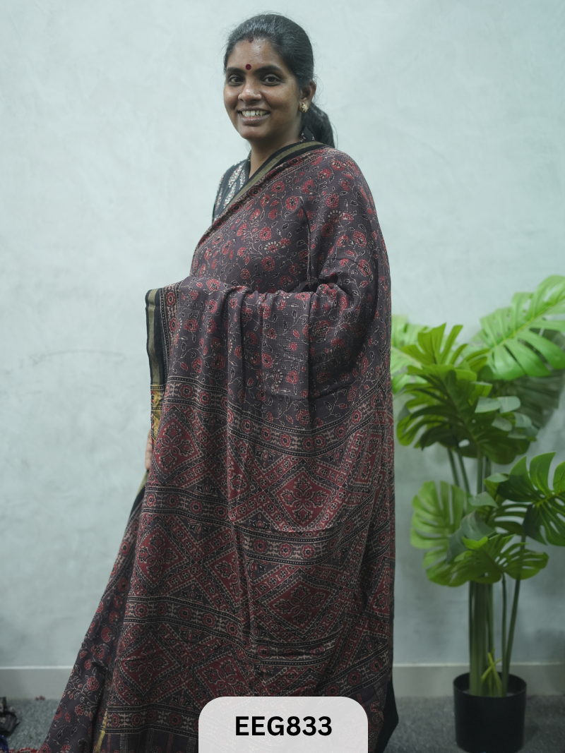KOTA DORIA AJRAKH SAREE