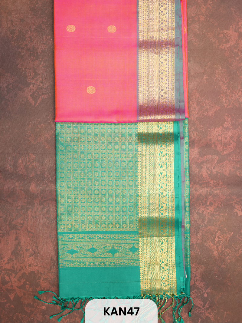 KANCHIPURAM HANDLOOM PURE SOFT SILK